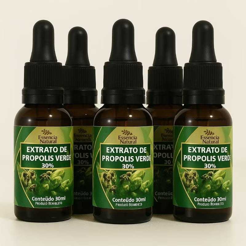 COMBO 5UND extrato de própolis-verde 30ml cada f(rasco) em Oferta na Shopee
