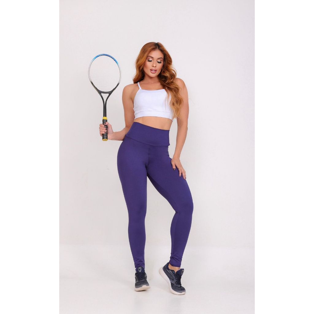 Conjunto Fitness Calça Legging Cintura Alta e Top Suplex Conjunto de Academia Top e Calça