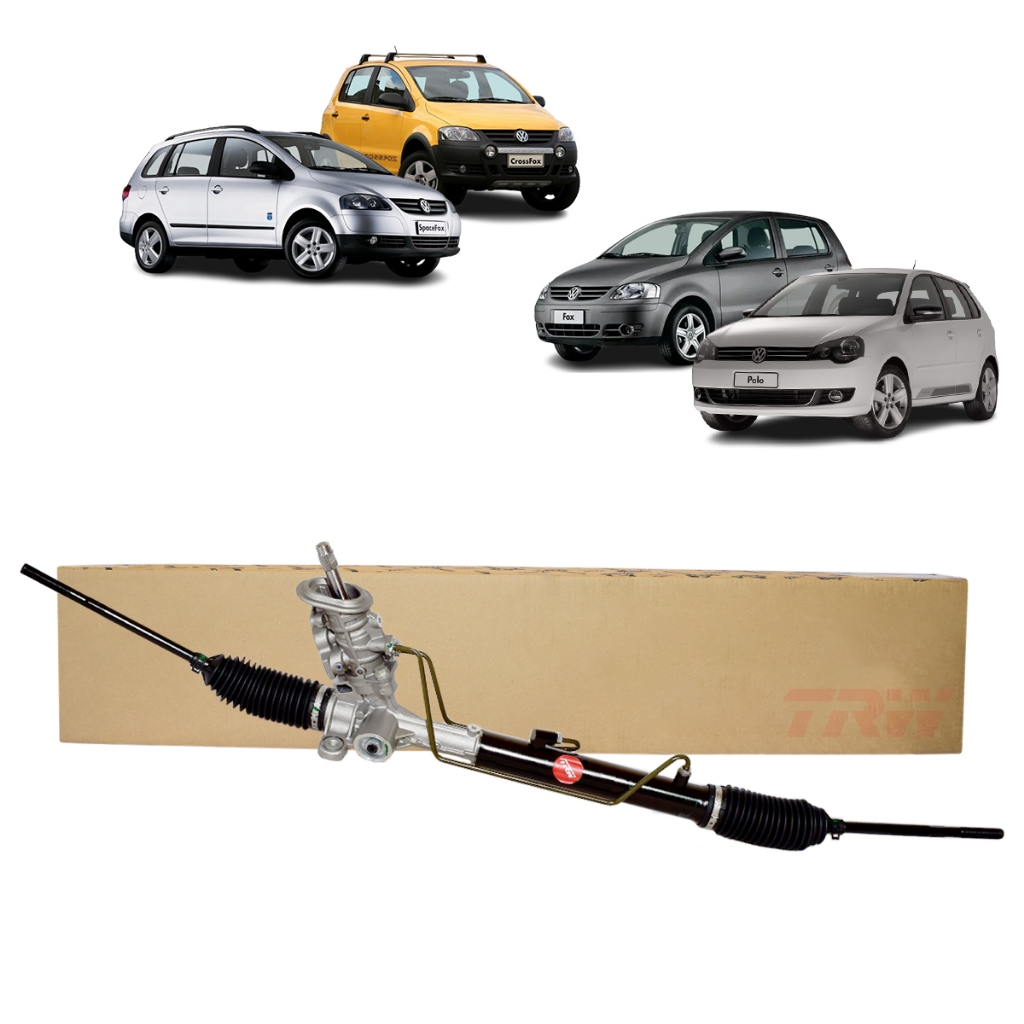 Caixa Direção Hidraulica Nova Trw Fox Spacefox Crossfox 2003 a 2010 Polo 2002 a 2014 S/Sens N/Eletr