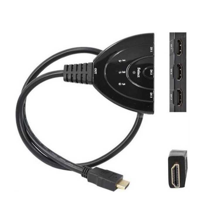 Chave Seletora Mxt Hdmi 3x1 60cm Mxt