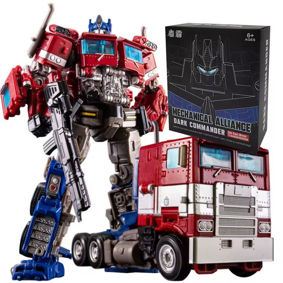 Transformers Optimus Prime Bumblebee Action Figure Boneco Vira Robô, Brinquedo Articulável 2 EM 1