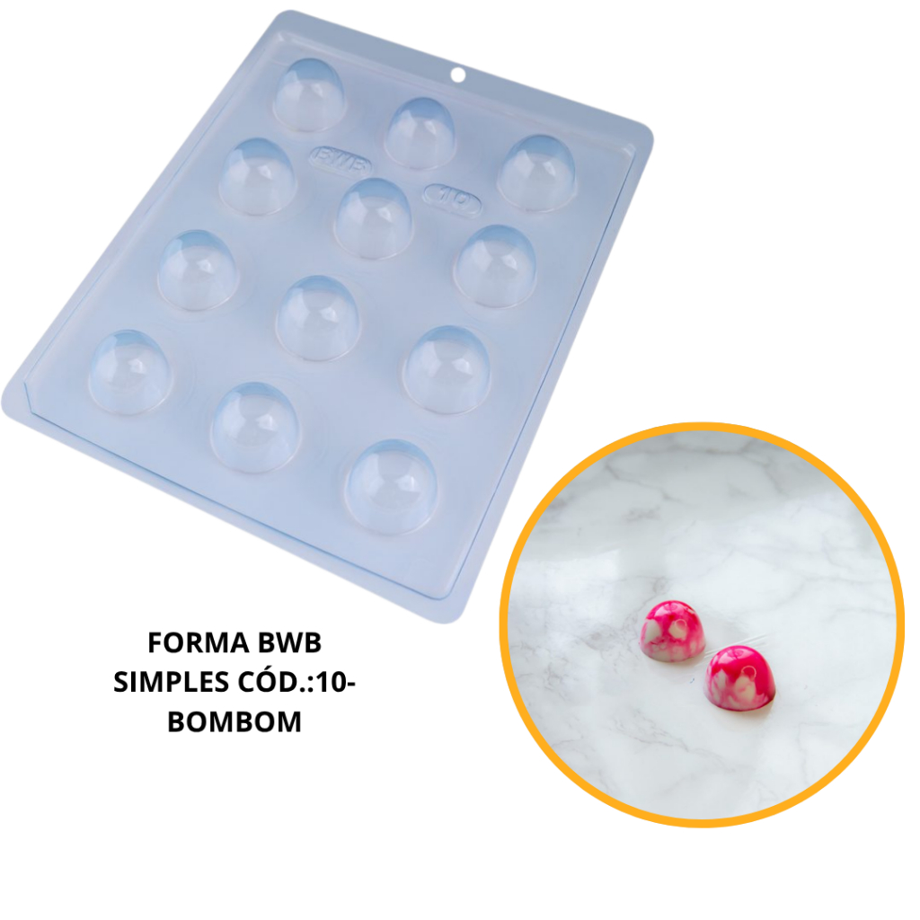 1~10 FORMA SIMPLES BOMBOM CÓD.:10 (A6) EM ACETATO BWB PARA BOMBOM, DOCES DE CHOCOLATE E CONFEITARIA. em Oferta na Shopee