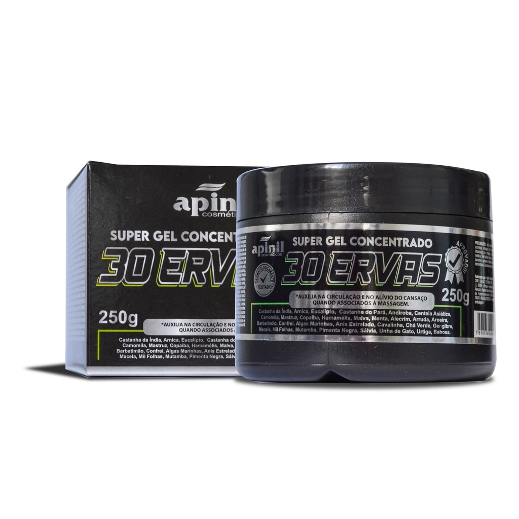 KIT 3 Unidades SUPER GEL Concentrado 30 ERVAS 250g APINIL