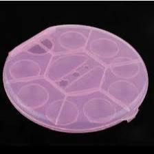 Pink Nail Art Color Palette Acrílico Gel Polonês Titular Desenho Cor Paint Dish Glue Display DIY Palette Manicure
