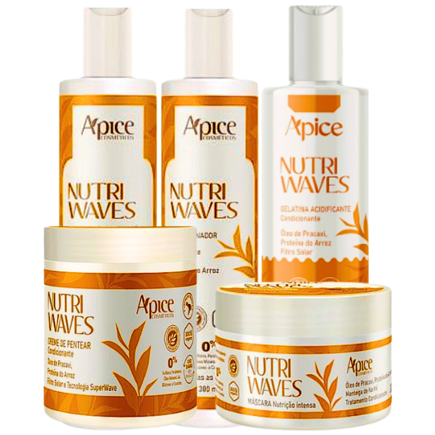 Kit Apse Nutri Waves Linha Completa Apice - 5 Itens