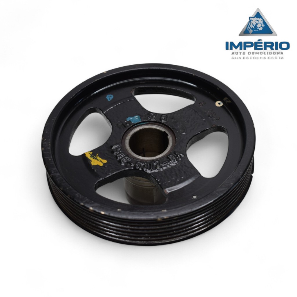 Polia Virabrequim XS6E6312BA Original Ford Focus Fiesta Ka Ecosport Zetec 1.0 1.6 8V 2000 a 2013