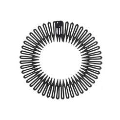 Kit 12 Peças Tiara Bell Preta Para Cabelo Acessório de Cabelo