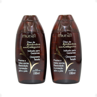 Oleo Corporal Muriel 100ml Amendoas Com Colageno - Kit C/2un em Oferta na Shopee
