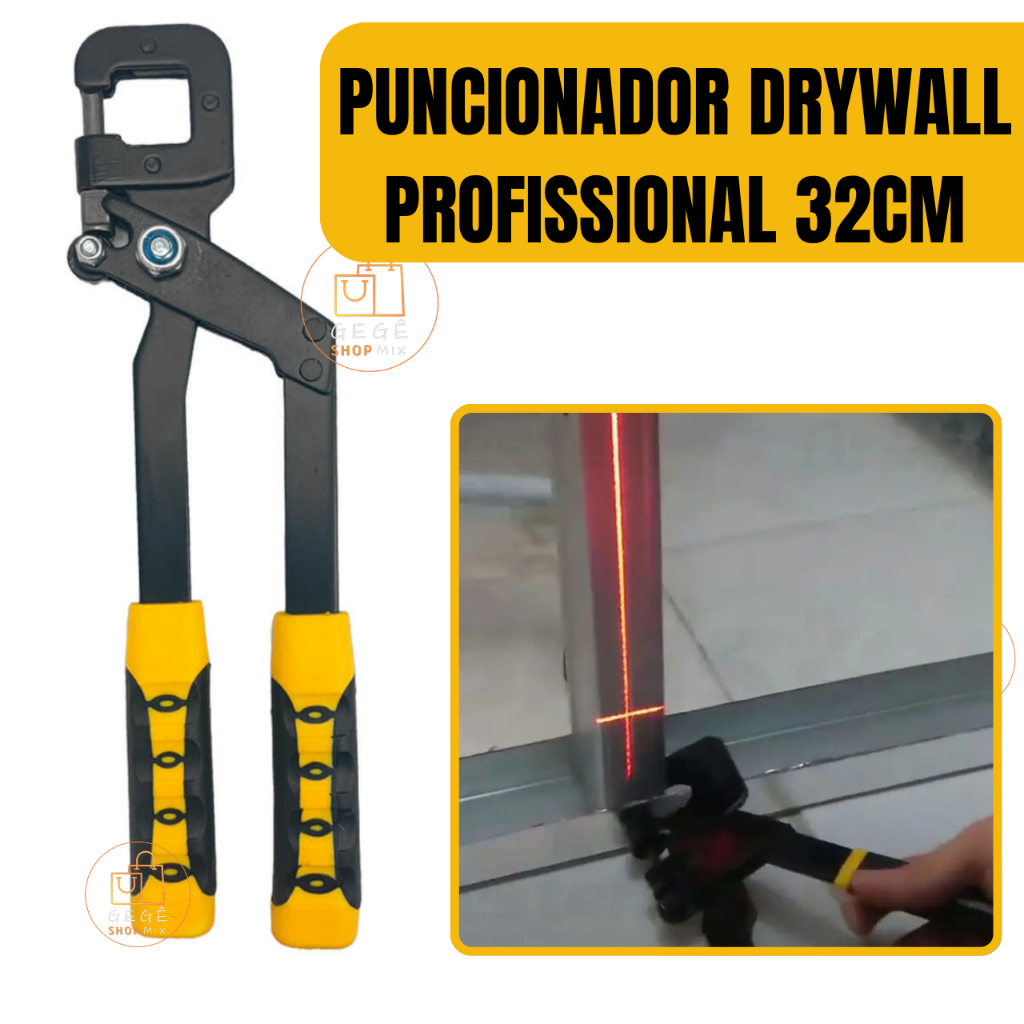 Alicate Puncionador Prendedor de Perfil Drywall FBG Tools