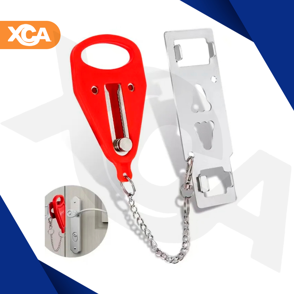 Cadeado Trava Porta Seguro Portátil Segurança Viagem Hotel Casa Ambiente Protegido