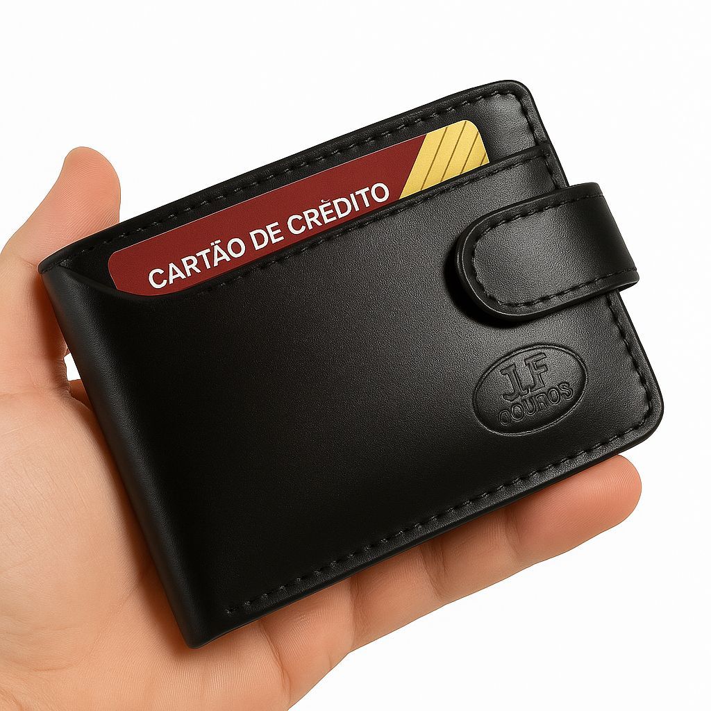 Carteira Masculina Couro 100% Legitimo Premium Com Fecho Completo com porta cartão Porta Moedas em Oferta na Shopee