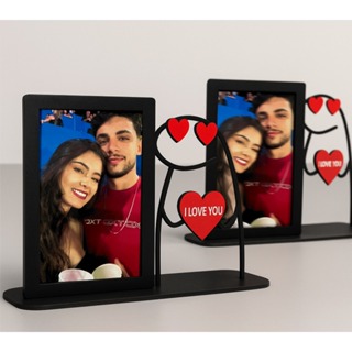 2 Porta Retrato Mdf 10x15 Bento Dia Namorados Casal Presente Decoração - Já vai com sua foto em Oferta na Shopee
