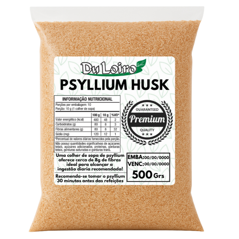Psyllium Rico em Fibras 500g em Oferta na Shopee