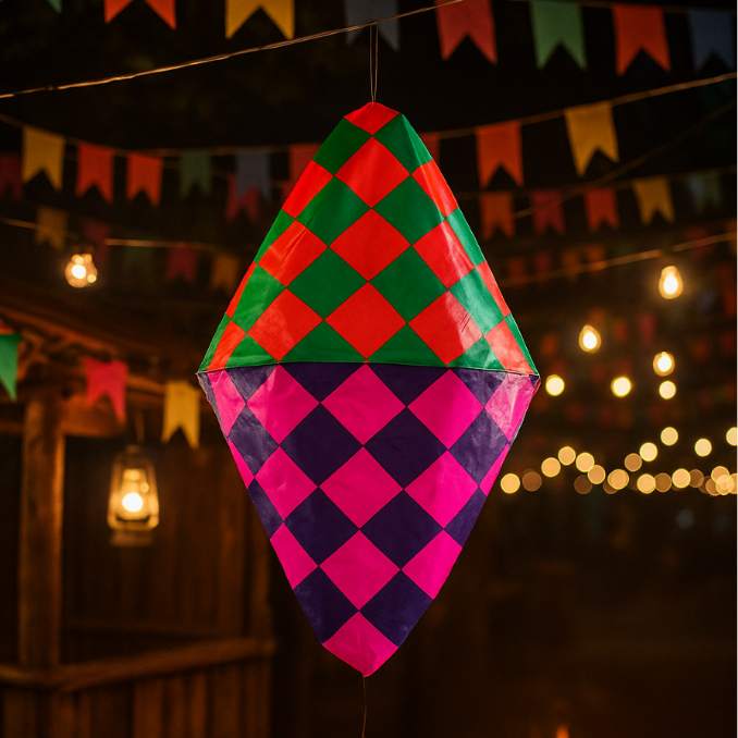 Kit C/5 Balões Decorativos de Papel Real Seda | Enfeite Festa Junina São João Arraiá em Oferta na Shopee