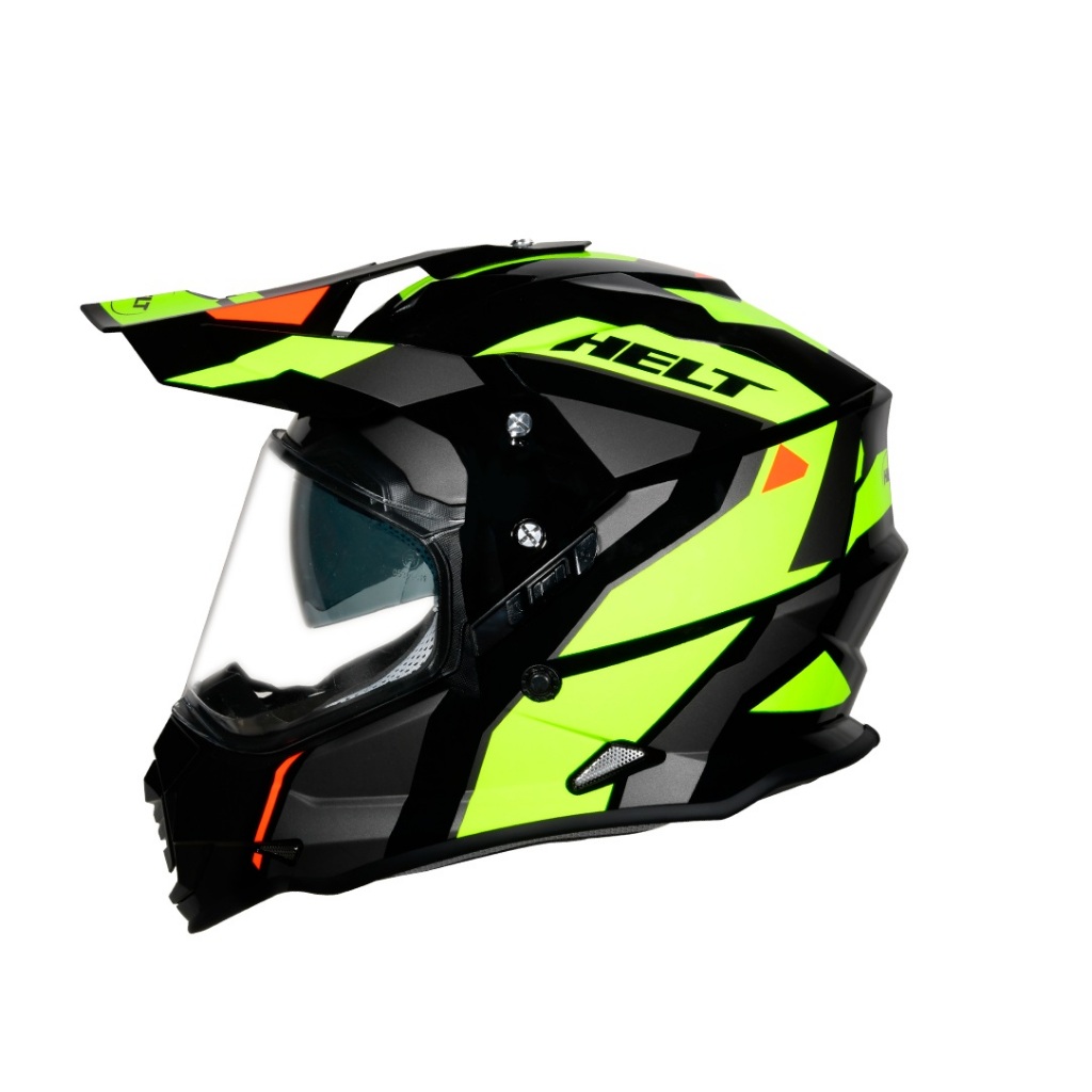 Capacete Helt Cross Vision Dusty Tam 62 C/ Viseira Solar
