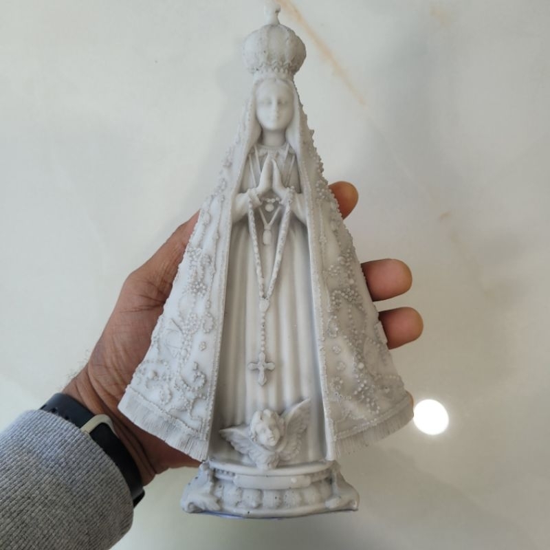 Imagem Nossa Senhora Aparecida 22cm em Mármore Acabamento Premium envio imediato