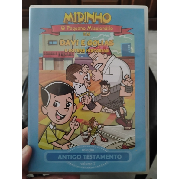 DVD MIDINHO O PEQUENO MISSIONARIO EM DAVI E GOLIAS E OUTRAS HISTORIAS