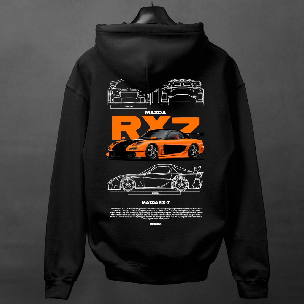 Blusa Moletom Carro Mazda RX7 Unissex Estampa Exclusiva e Estilosa