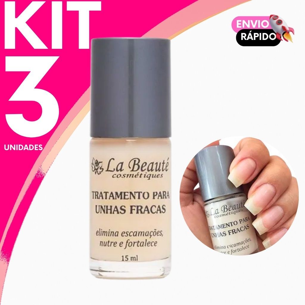 La Beauté Base Fortalecedora de Unhas Fracas Nutre e Fortalece - La Beauté em Oferta na Shopee