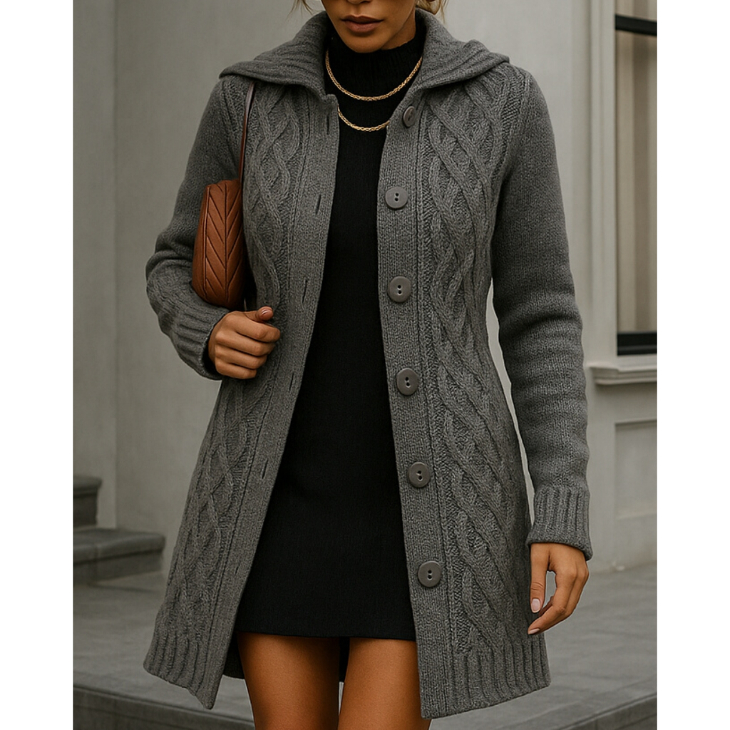 Casaco Sobretudo Feminino Lã Inverno Casaquinho Tricot