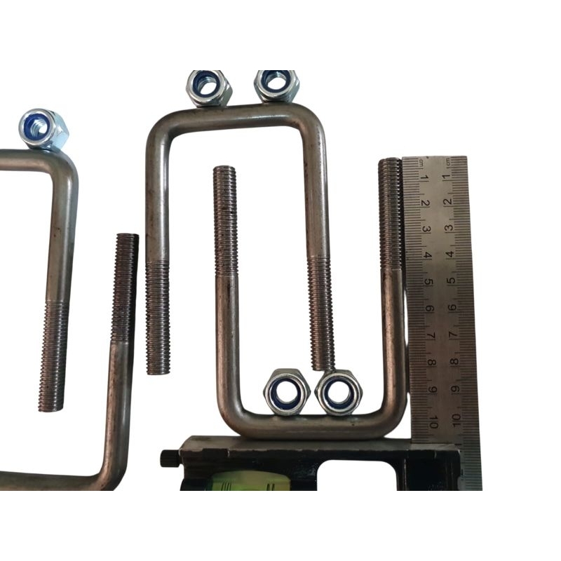 Grampos Quadrado para mola de carretinhas reboque 2, 3 e 4 laminas