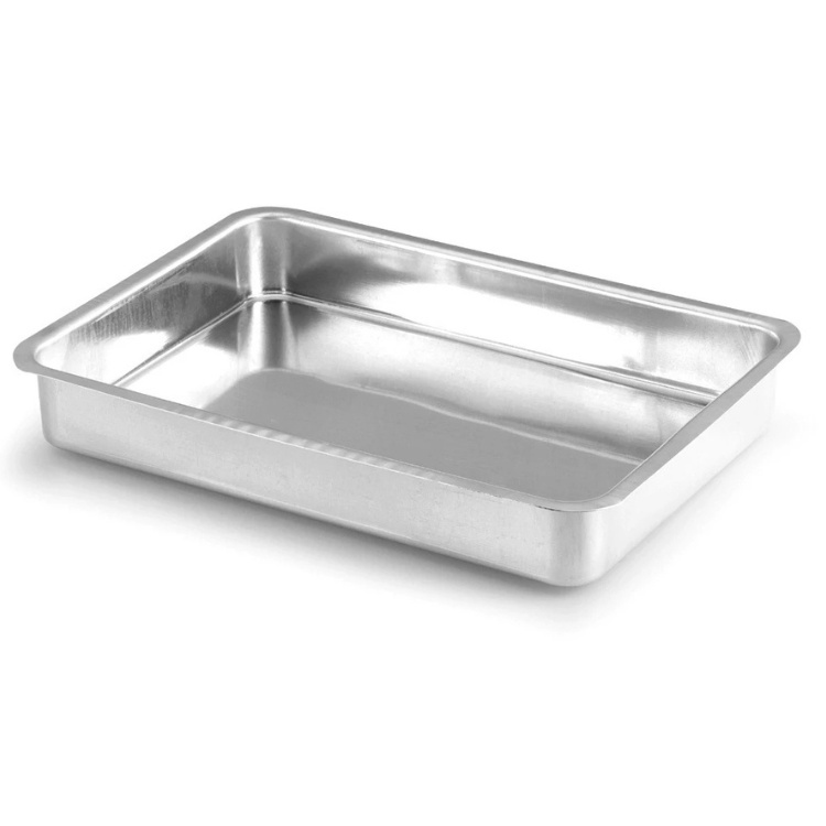 FORMA RETANGULAR RESISTENTE EM ALUMINIO FACIL DE LIMPAR - PERFEITA PARA FAZER AQUELES BOLO E TORTA PARA FESTA E ANINV.