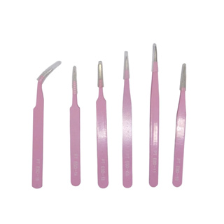 Kit 6 Pinças Scrapbook Anti Estática Artesanato Eletrônica Celular - ROSA E VERDE TIFFANY em Oferta na Shopee