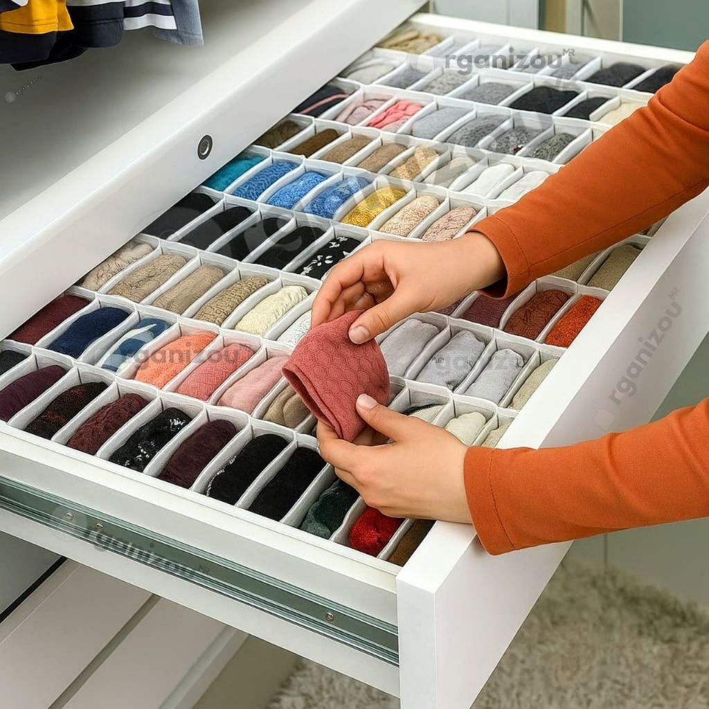 Colmeia Organizadora divisórias Branco " PP- P - M - G "-PROMOÇÃO - Organizador de Guarda Roupas - Organizador de Gaveta