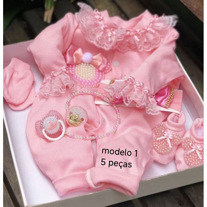 SAIDA MATERNIDADE MENINA 5/4/3 PEÇAS