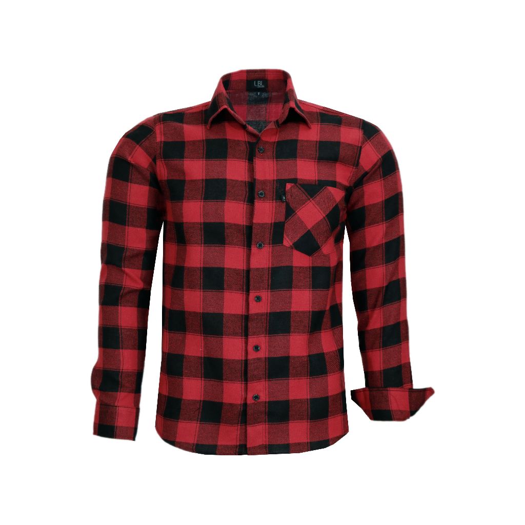 Camisa Xadrez Social Manga Longa LBL Comfort Com Bolso Fácil De Passar 11 Cores 3036