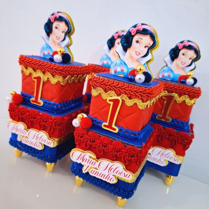 Caixa Dupla Super Luxo Branca de Neve 3D