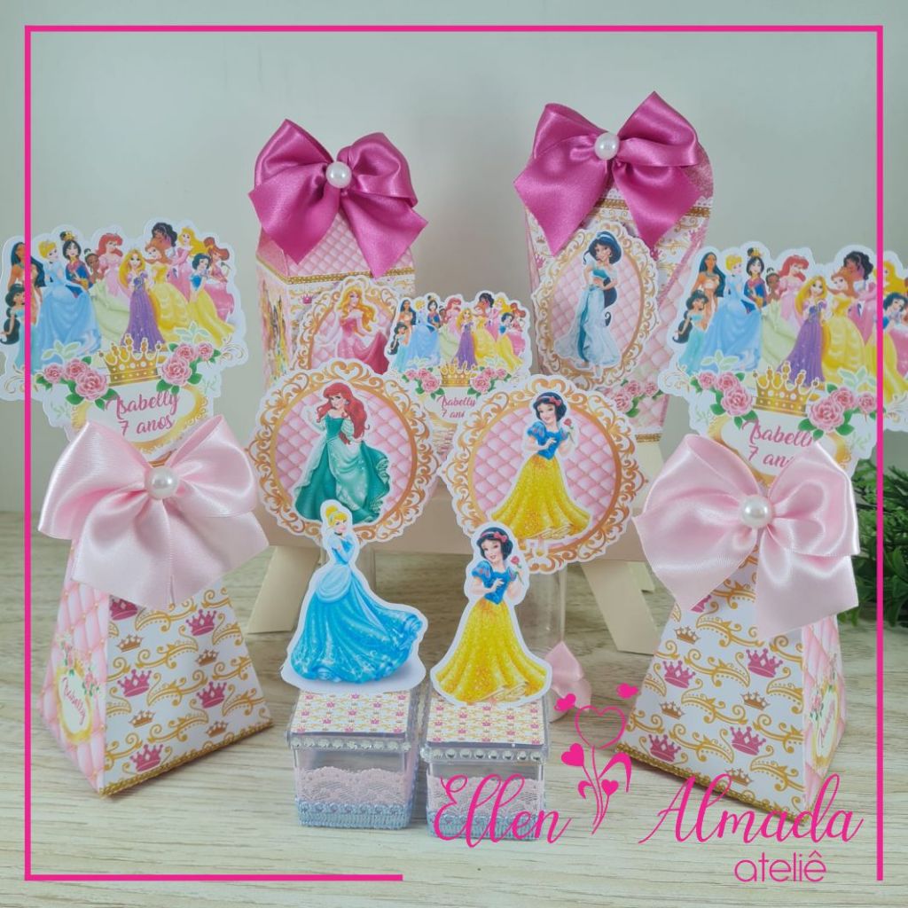Kit Festa Princesas-Lembrancinhas Princesas-Lembrancinhas Personalizadas Princesas-Festa Princesas
