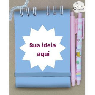 Caderneta A6 personalizada  pontilhado Nome/Palavra/Logo Presente Natal -Bloco de Anotações-lembrancinha-mimo- bloquinho