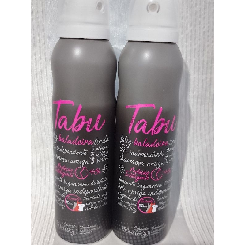 2 DESODORANTE ANTITRANSPIRANTE TABU DELICADA 150 ML