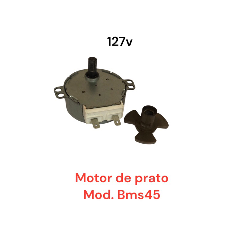 Motor de Prato + Trevo Micro-ondas Brastemp BMS45 127v Original