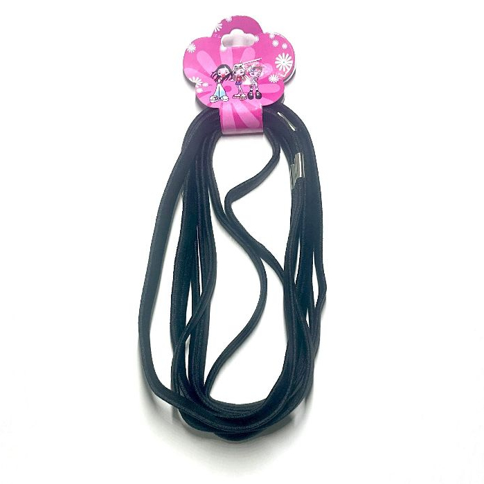 Kit 6 Faixas Para Cabelo Esportivo Colorido e Preto