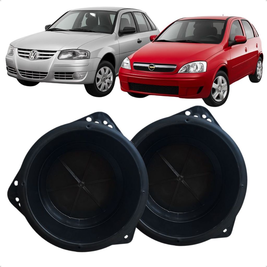 Par Aro Adaptador Alto Falante 6 Polegadas Dianteiro Corsa Gol Astra Vectra Closed PK BOX Acustico em Oferta na Shopee