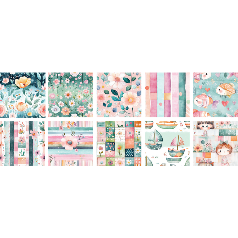 Tricoline  Digital 100% Algodão - Coleção Olivia - 50x75 ou 50x150