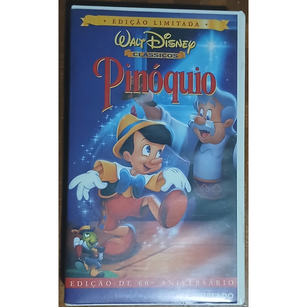 Vhs - Pinóquio - Disney