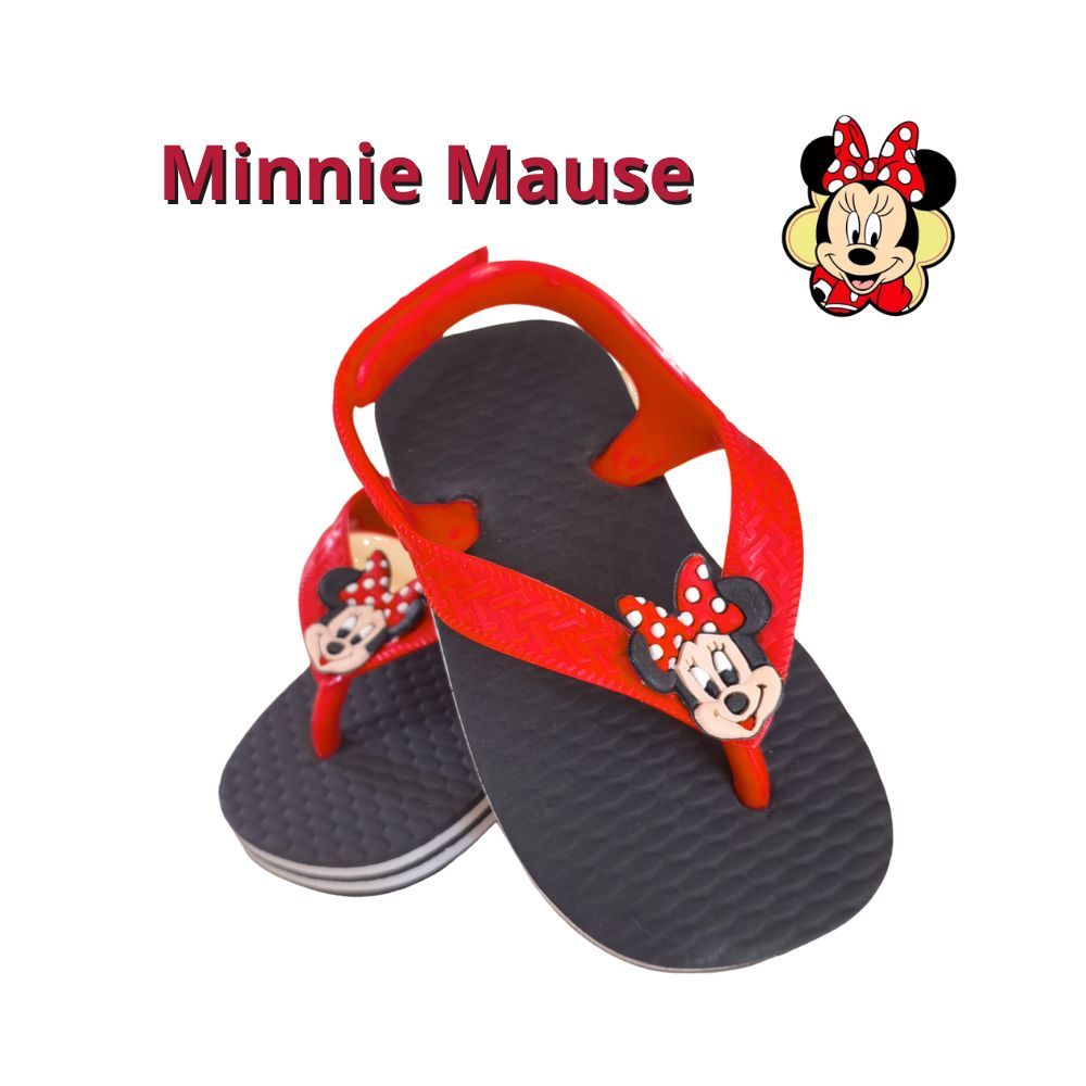 Chinelo Baby Minnie Mause Sandálias Menina TAM 18 A 22