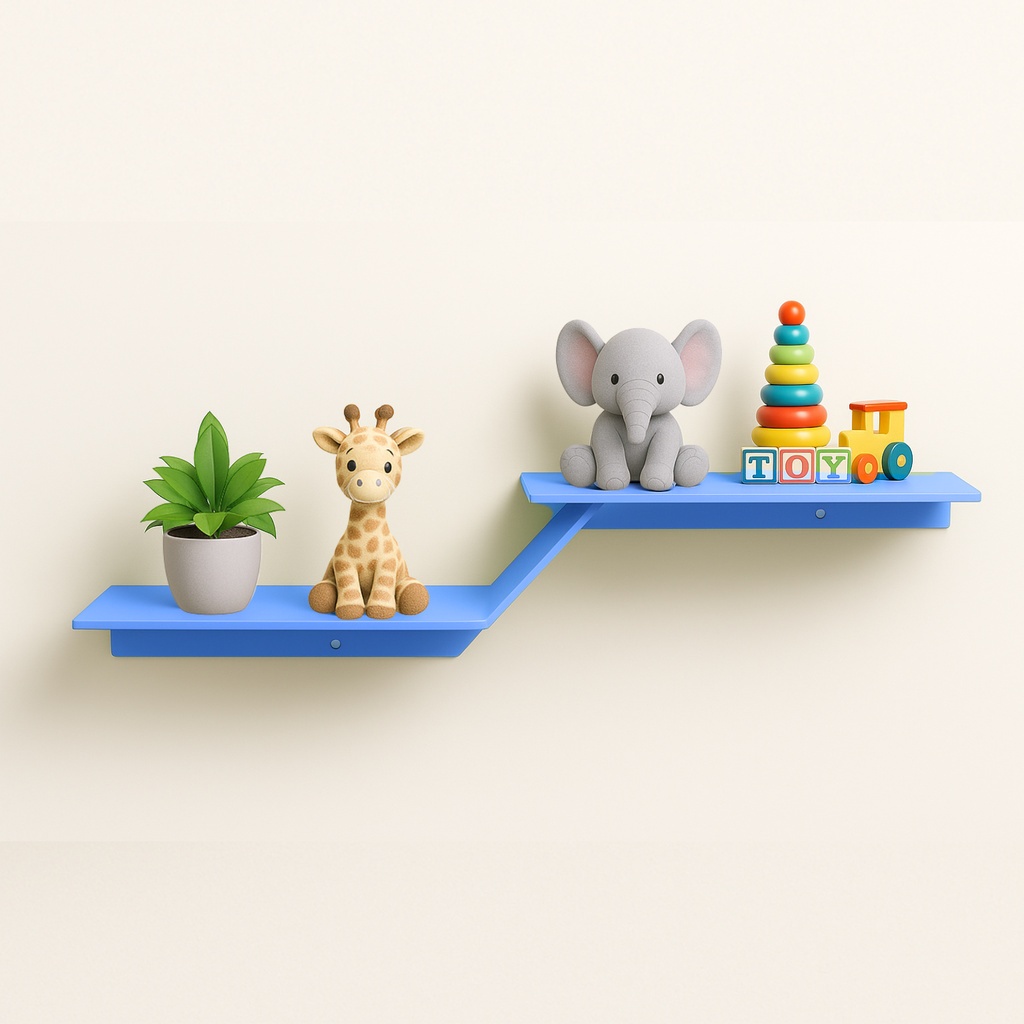Prateleira em mdf modelo Zig Zag várias cores