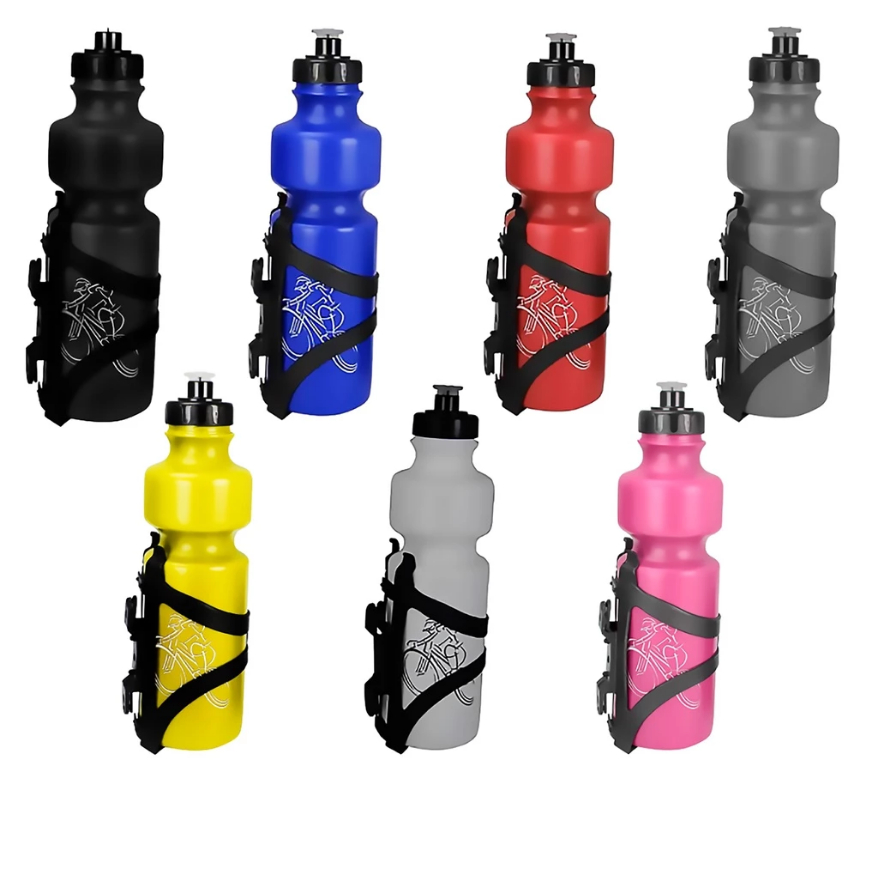 Kit Suporte De Caramanhola Bicicleta + Garrafa 750ml Bike em Oferta na Shopee
