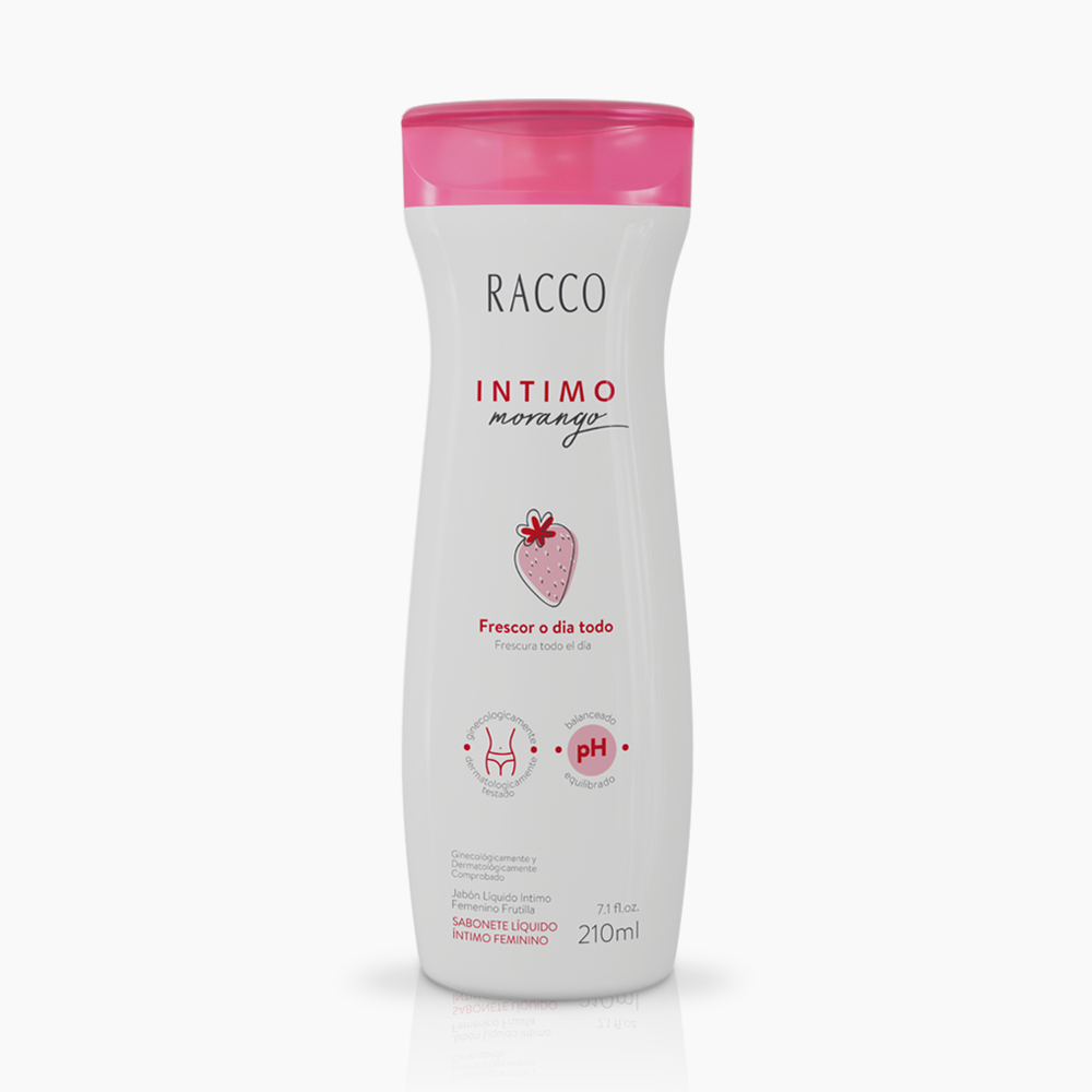 Sabonete Íntimo Morango 210ml Racco Intimo Líquido