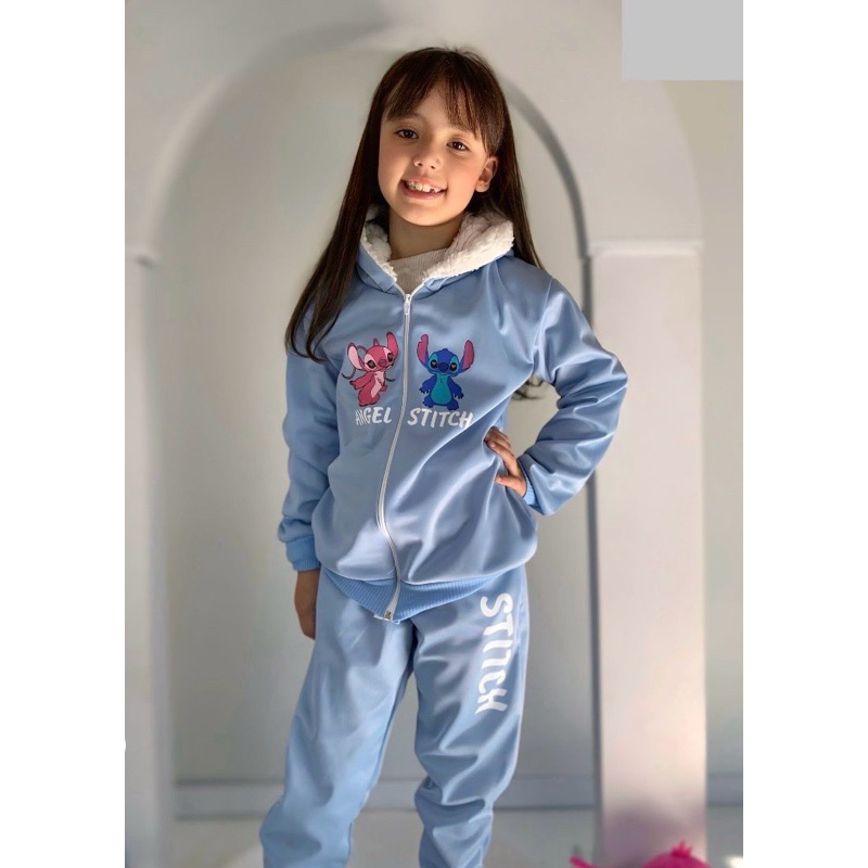 Conjunto  infantil juvenil  com capuz ( 04 ao 14 ) Tendência Outono e inverno