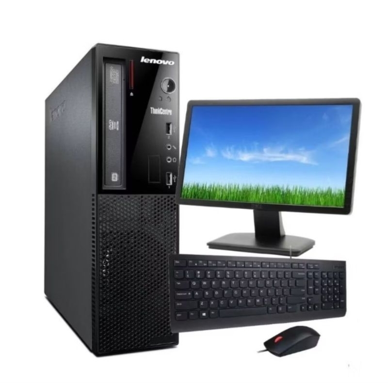 Kit Pc Computador Cpu Lenovo Core i3 ou i5 Memoria 4gb HD 160gb wi-fi Monitor 19 teclado mouse Roda Jogos freefire Gta5