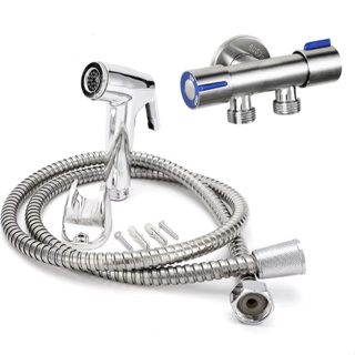 Ducha Higiênica Com Registro Com Dupla Saída De Água Inox Bidê Chuveirinho em Oferta na Shopee