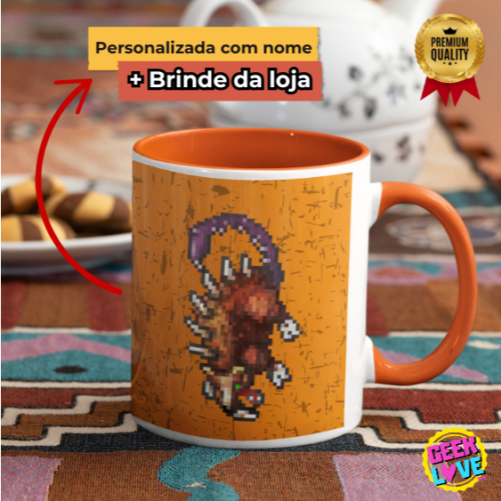 Caneca Tibia Mutated Rat Personalizada com nome + MIMO: Porta Copos/Mousepad/Toalhinha/Chaveiros