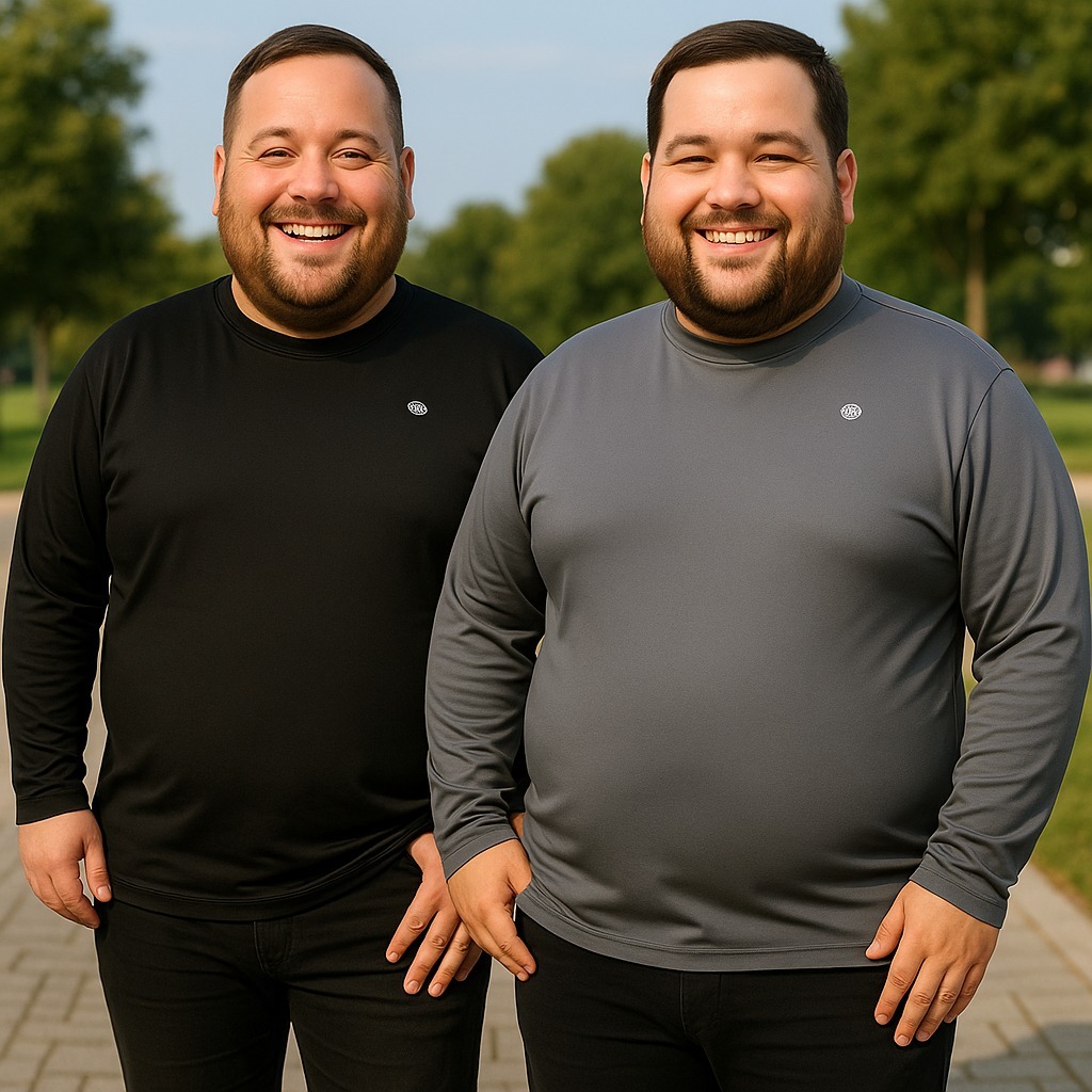 Kit Blusa Térmica Plus Size G1 G2 G3 Moda Masculina Proteção UV Manga Longa Treino Academia