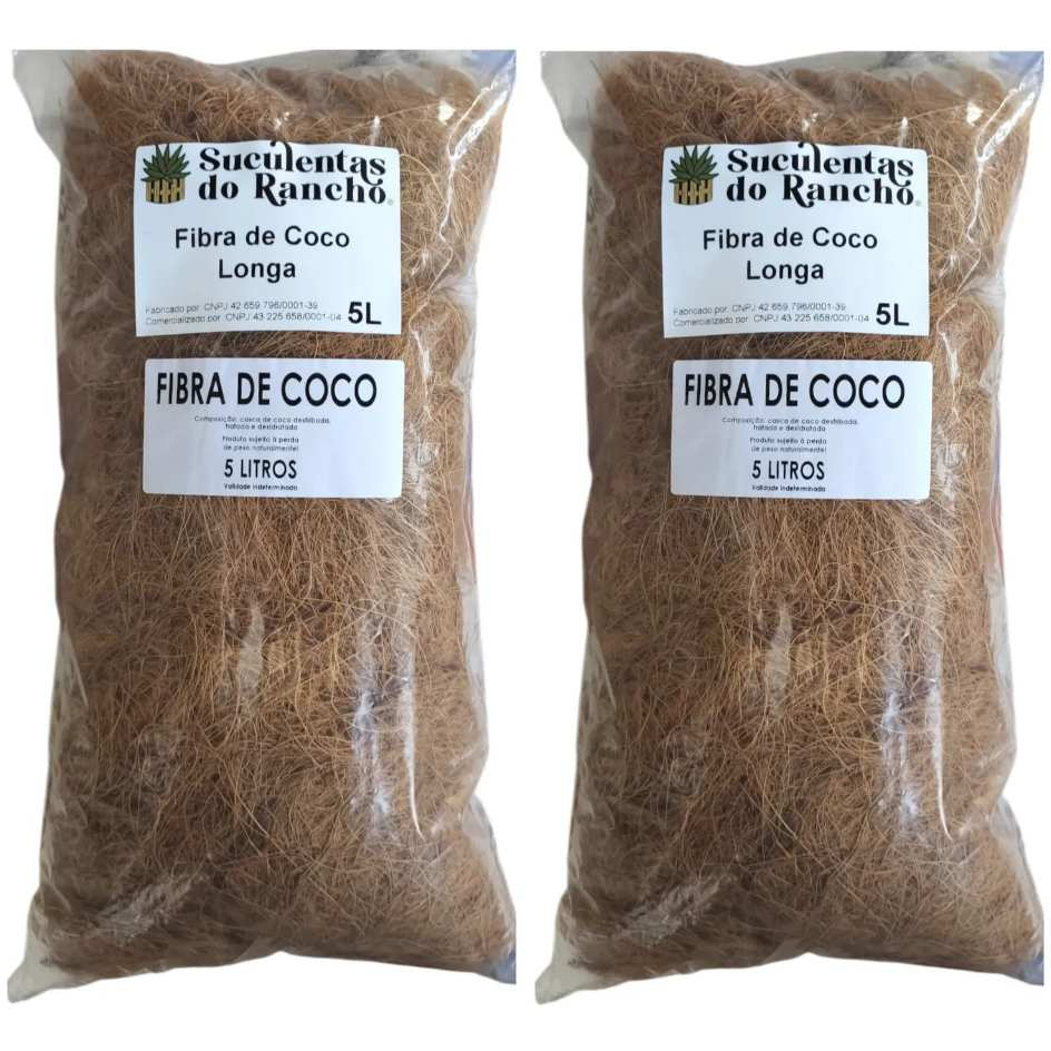 10 Litros Fibra de Coco em Fios P/ Orquídeas Ninhos Terrário