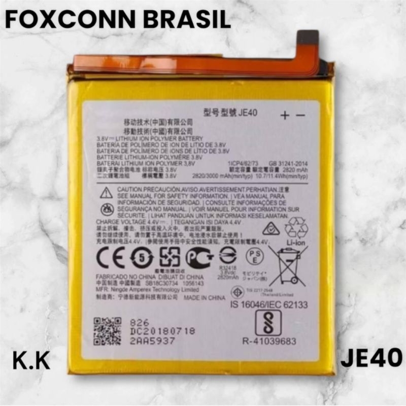 BAT COMPATIVAL G7 PLAY (JE40) ORI NOVA COM GARANTIA 90 DIA